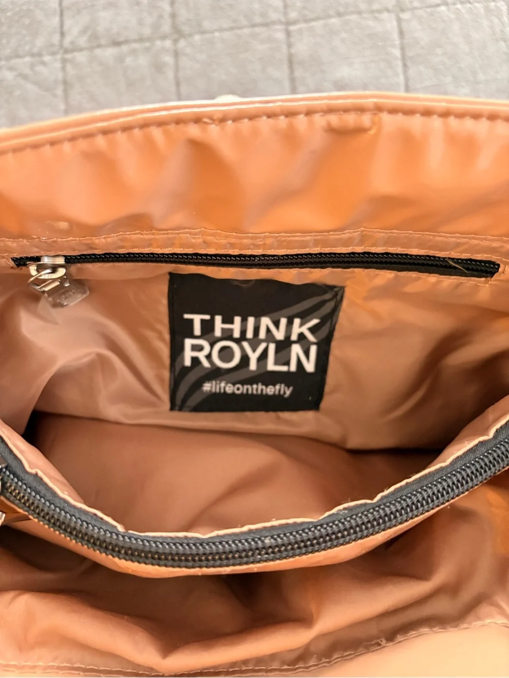 THINK ROYLN glossy quilted
